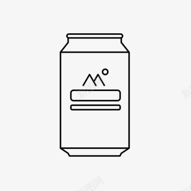 啤酒罐酒类饮料图标图标