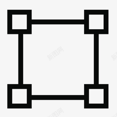 矢量可编辑编辑形状矩形图标图标