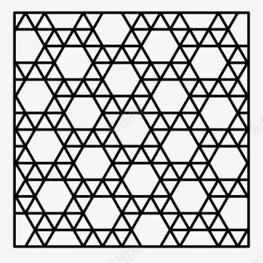 矢量马拉齐瓷砖图案阿拉伯瓷砖图标图标