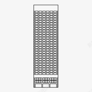 仰视的建筑大楼办公楼建筑公司大楼图标图标