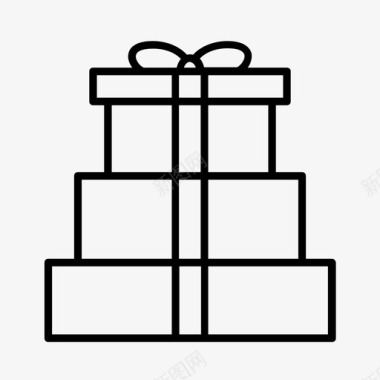 漂亮的礼物盒子礼物生日盒子图标图标
