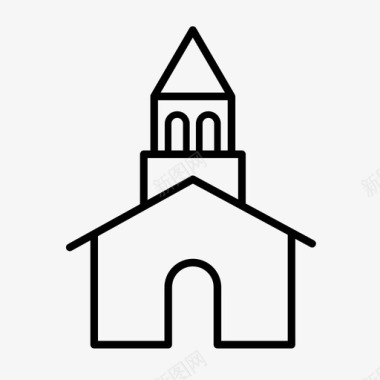 教堂上帝宗教图标图标