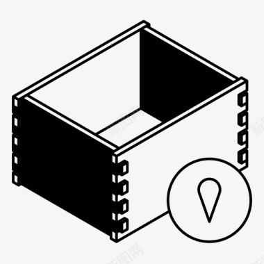 盒子光效玩具盒送货导航图标图标