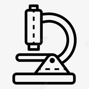 数码显微镜显微镜生物学教育图标图标