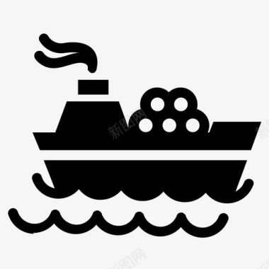 运输船舶物流石油图标图标