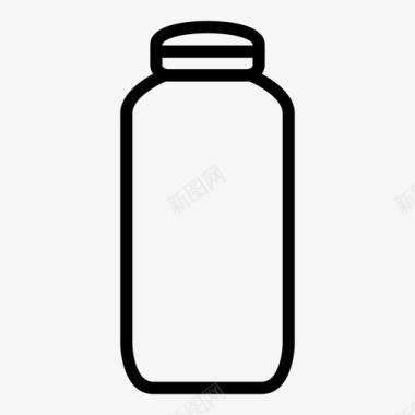 瓶子矿泉水瓶子生产线图标图标