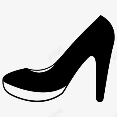 高跟鞋鞋女士图标图标