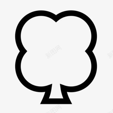 四叶三叶草幸运圣帕特里克图标图标