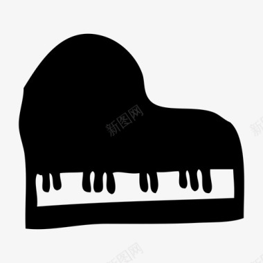钢琴键盘按键图标图标