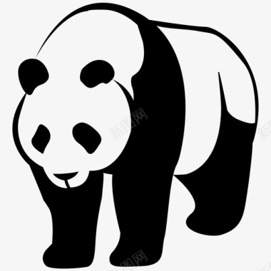 熊猫熊中国图标图标