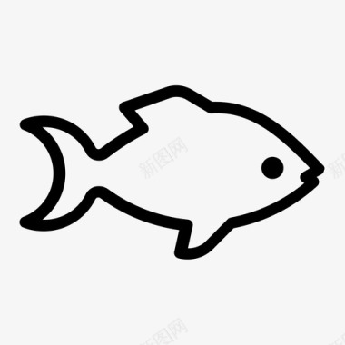 鱼海洋生物动物图标图标