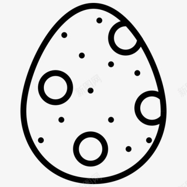 复活节彩蛋节图标图标