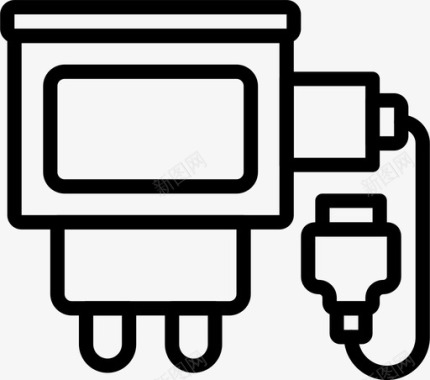 外形充电器电缆连接器图标图标