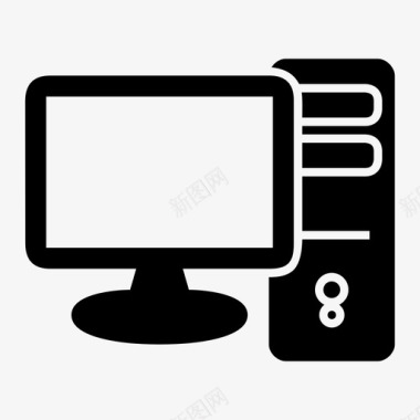 长城显示器计算机计算机显示器计算机屏幕图标图标