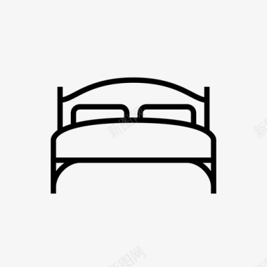 床卧室古典图标图标