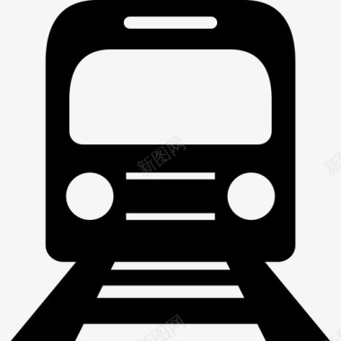 地铁列车车站运输图标图标