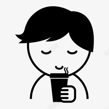 休息PNG喝咖啡饮料咖啡休息图标图标