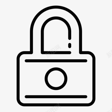 隐私锁挂锁锁密码图标图标