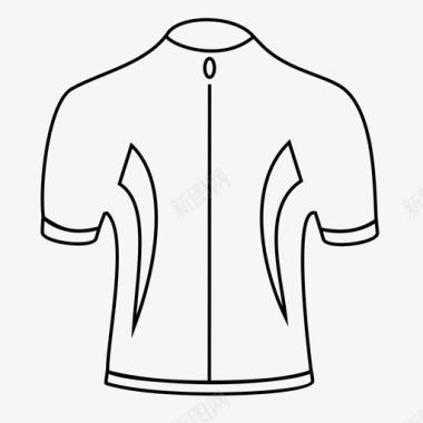 自行车运动衫服装自行车图标图标