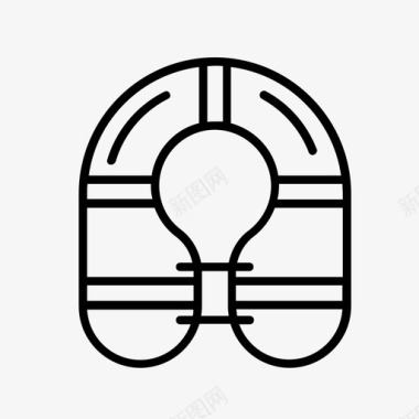 漂浮导航条安全背心漂浮装置救生衣图标图标