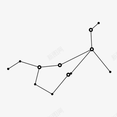 星星绳子牧民靴子构图图标图标