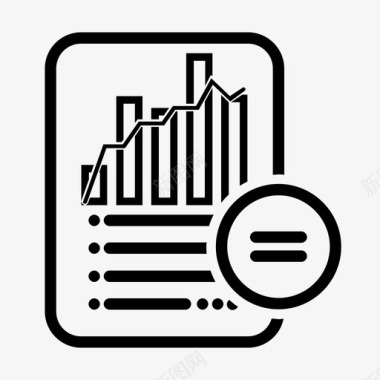 报告矢量图相同的统计报告代数文档图标图标