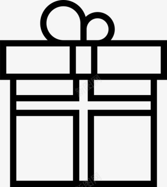 扁平化礼品盒礼品盒子活动图标图标
