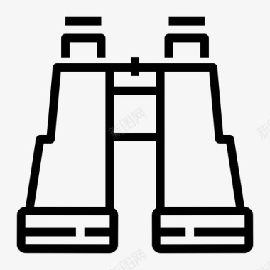 户外标双筒望远镜搜索望远镜图标图标