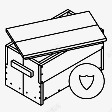 封装箱子工具箱交货订单安全图标图标