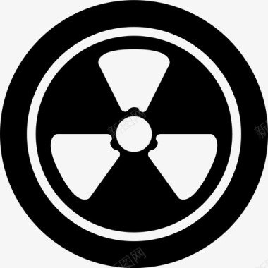 放射性标志生态工业图标图标
