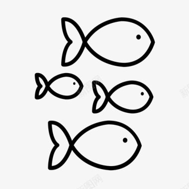 鱼水族馆鱼店图标图标