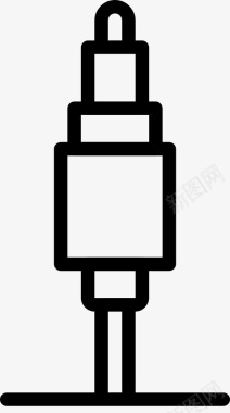 USB插头音频插头电缆连接器图标图标