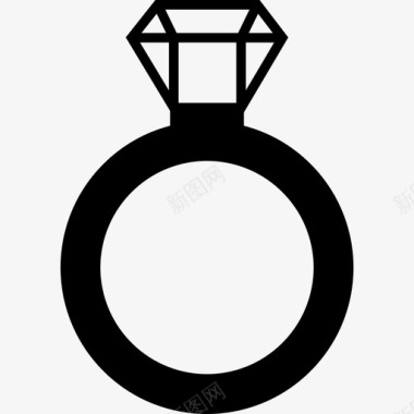 珠宝设计png免扣戒指钻石订婚图标图标