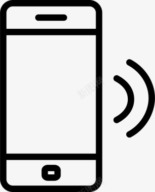 简单手机icon图标智能手机通话通讯图标图标
