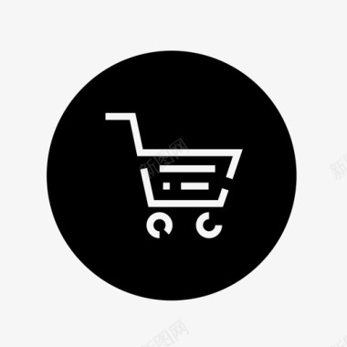 购物车购买用户界面实心圆形按钮图标图标