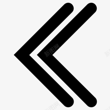 向左旋转箭头方向前进图标图标