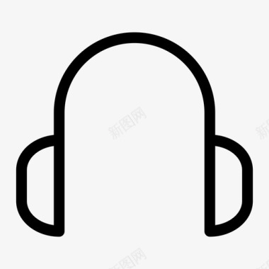 耳机音频音乐电子图标图标