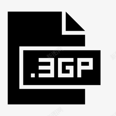 文件格式3gp扩展名文件图标图标