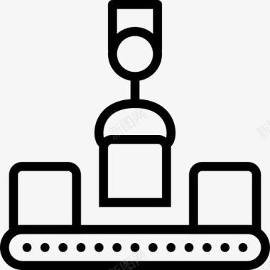 工厂工人矢量输送带工厂工业图标图标