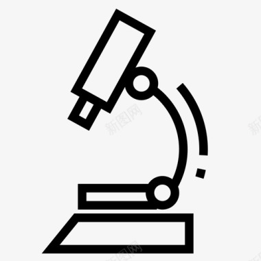 显微镜医学科学家图标图标