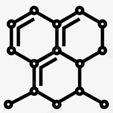 白胡子科学家分子科学科学家图标图标