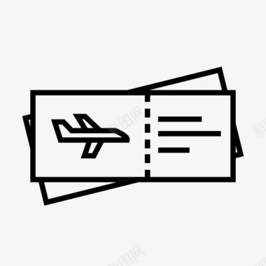 登机密码箱机票登机牌预订图标图标