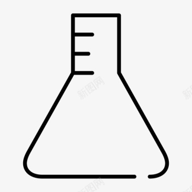 烧杯矢量图化学烧杯烧瓶图标图标