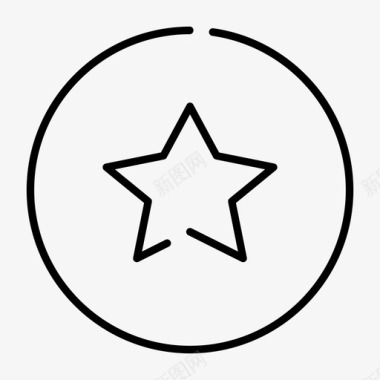 星星像星星圈图标图标