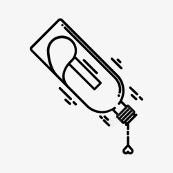 水倒出来把你的心倒出来瓶子水图标高清图片