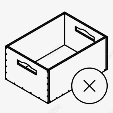 盒子开关玩具盒取消订单删除图标图标