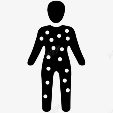 医疗保健皮疹过敏水痘图标图标