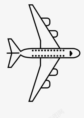 主题飞机空中客车航空图标图标