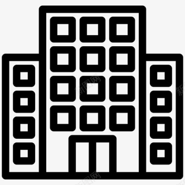 办公楼建筑图建筑办公楼图标图标