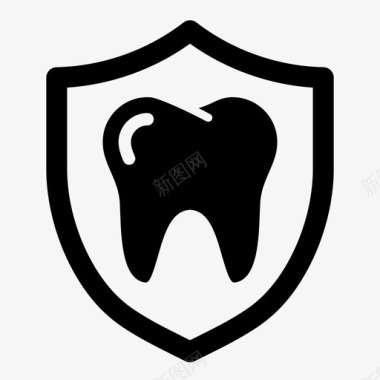 保护牙齿保护牙齿牙医图标图标